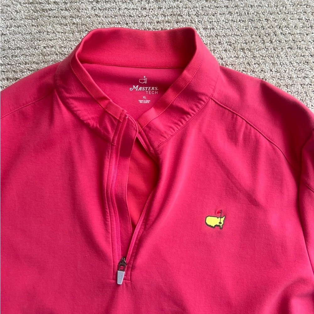 Masters Tech Pink Performance Pullover with Logo - image 3